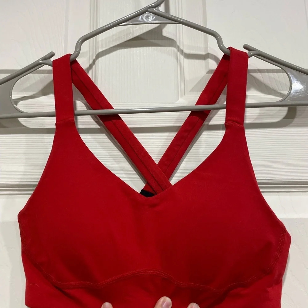 Lucy Women's XS Balance Makes Perfect Sports Bra GUC Red